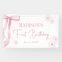 Primeiro aniversario Elegante de Arco rosa