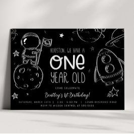 Primeiro aniversario Espacial - Convite Houston