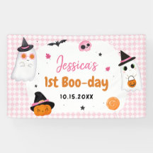 Primeiro aniversario Fantasma Rosa Halloween