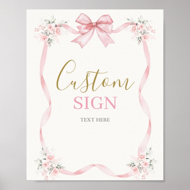 primeiro aniversario Girl com Poster arco (Frente)