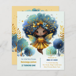 primeiro aniversario Pequena Fada Princesa African