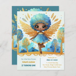 primeiro aniversario Pequena Fada Princesa African