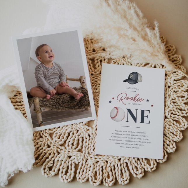 Primeiro aniversario Rookie - Um Convite Fotográfi (Rookie 1st Birthday - One Photo Invitation)
