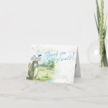 Primeiro Buraco de Um Cartão de Agradecimento de A