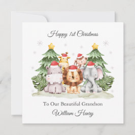 Primeiro Cartão de Natal para Animais Selvagens