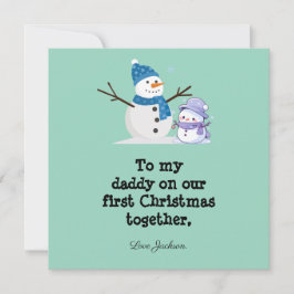 Primeiro Cartão de Natal Personalizado para o Novo