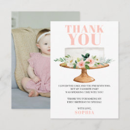 Primeiro Cartões de agradecimentos de Aniversário 