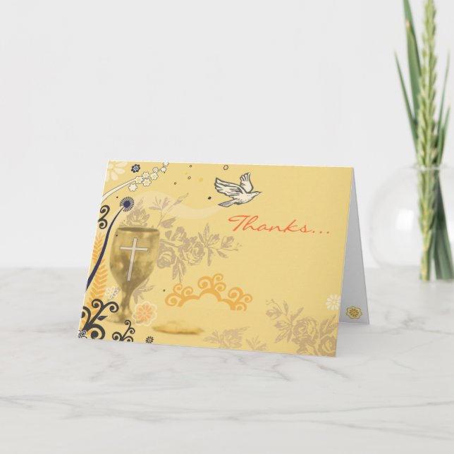 Primeiro Cartões de agradecimentos de Chalice Dove (Frente)