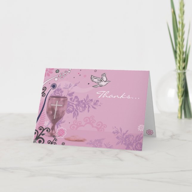Primeiro Cartões de agradecimentos de Chalice Dove (Frente)