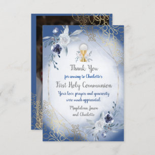 primeiro cartões de agradecimentos fotográfico com