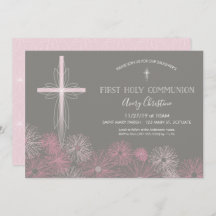 Primeiro Convite Comunitário Sagrado com Cruz, Flo