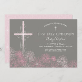 Primeiro Convite Comunitário Sagrado com Cruz, Flo