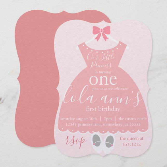 PRIMEIRO CONVITE DE ANIVERSÁRIO (Frente/Verso)