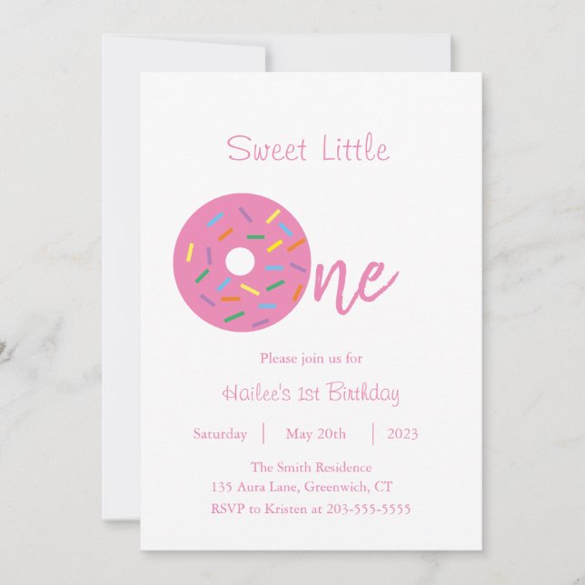 Primeiro Convite de Aniversário (Frente)