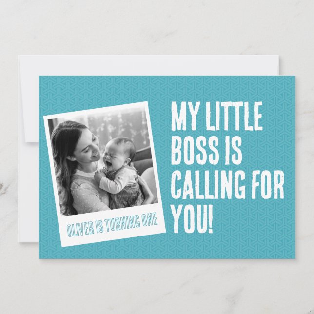 Primeiro convite de aniversário (Frente)