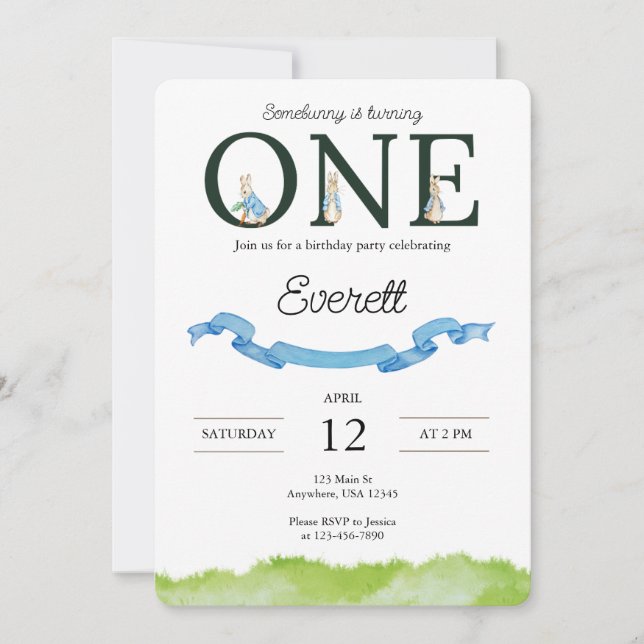 Primeiro Convite De Aniversário Alcobinho (Frente)