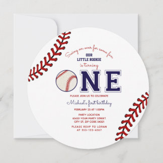 Primeiro Convite de aniversário Baseball