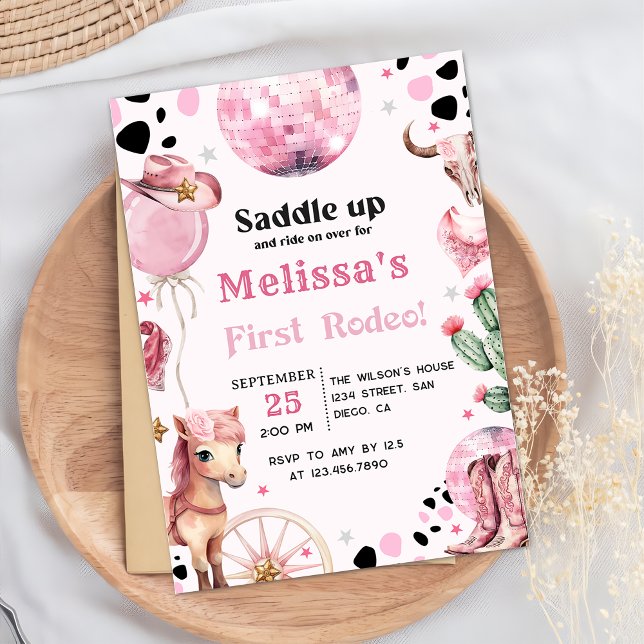 Primeiro Convite de Aniversário de Garota Ocidenta (Criador carregado)