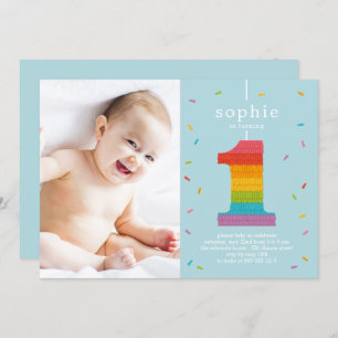 Primeiro Convite de aniversário de Piñata