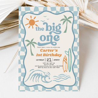 Primeiro Convite de Aniversário: Design Retro de P