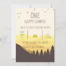 PRIMEIRO Convite de Aniversário do Camper Feliz