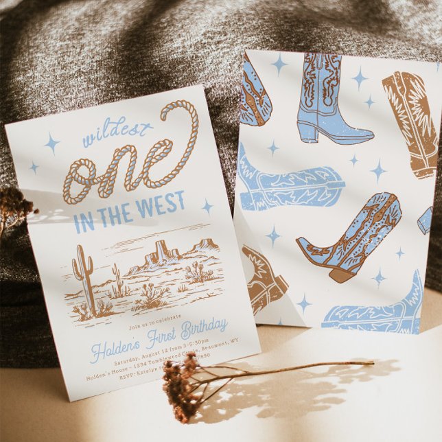 Primeiro Convite de Aniversário do Cowboy (Criador carregado)