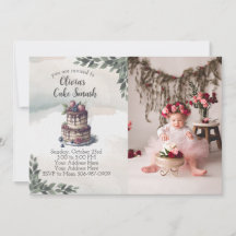 Primeiro Convite de aniversário do Smash do Photo