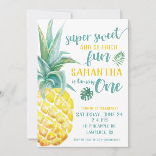 Primeiro Convite de Aniversário do Super Sweet Pi