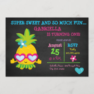 Primeiro Convite de Aniversário do Super Sweet Pin