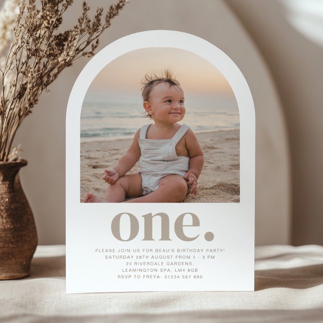 Primeiro Convite de Aniversário para Fotografia de (Criador carregado)