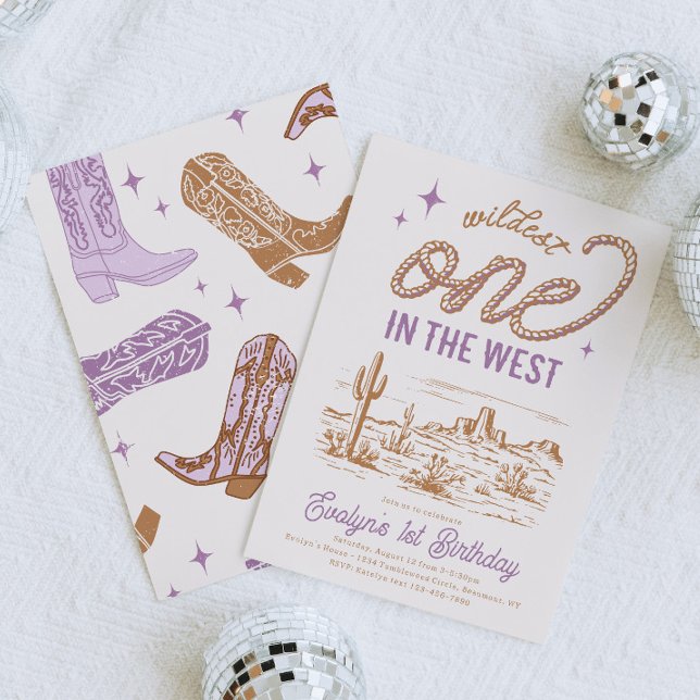 Primeiro Convite de Aniversário para Garota Púrpur (Criador carregado)