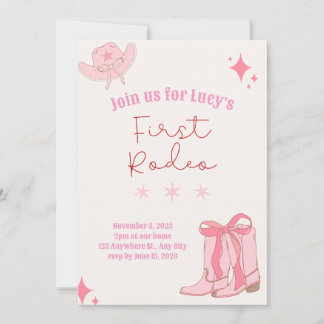Primeiro Convite de Aniversário Rodeo