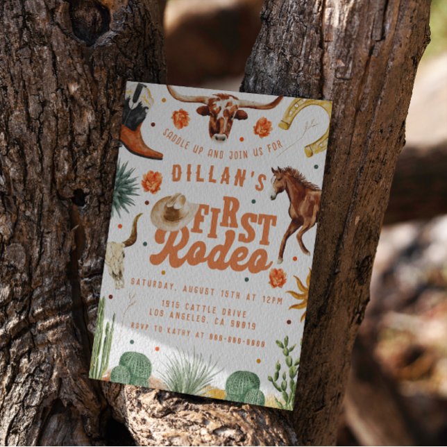 Primeiro Convite de Aniversário Rodeo (Criador carregado)