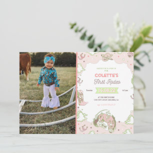 Primeiro Convite De Aniversário Rodeo Com Foto