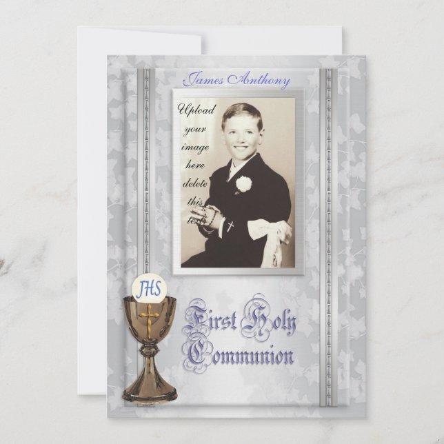 Primeiro Convite de Comunicação com Fotografia (Frente)