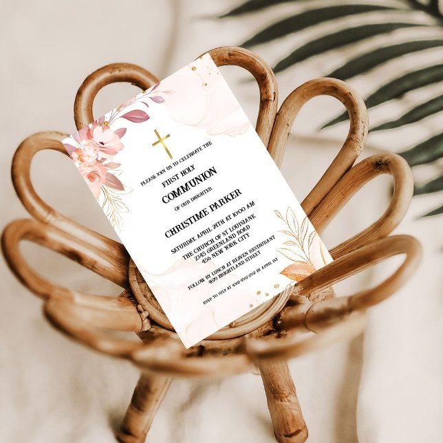 Primeiro convite de cor-de-água cor-de-rosa sagrad (Criador carregado)