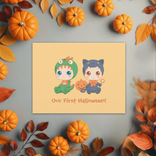 Primeiro Convite de festas de Bebês do Halloween