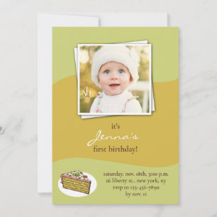 Primeiro Convite De Foto De Aniversário