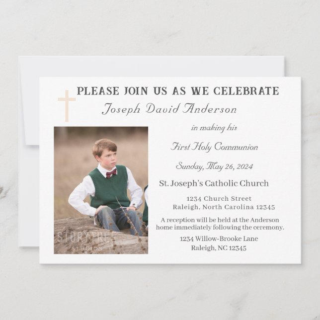 Primeiro Convite Fotográfico da Comunidade Santa (Frente)