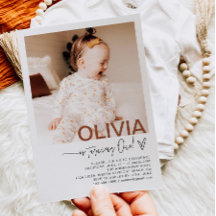 Primeiro Convite Fotográfico de Aniversário