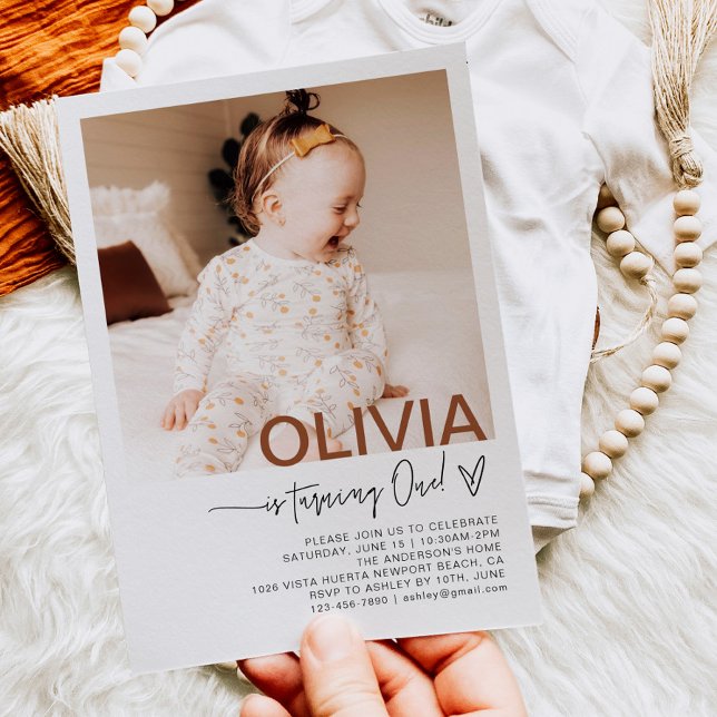 Primeiro Convite Fotográfico de Aniversário (Criador carregado)