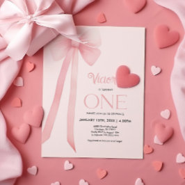 Primeiro Convite para Arco de Coquetes Rosa de Ani