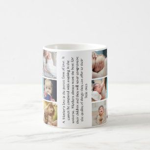Primeiro Dia das Mães Caneca de Café com Colagem d