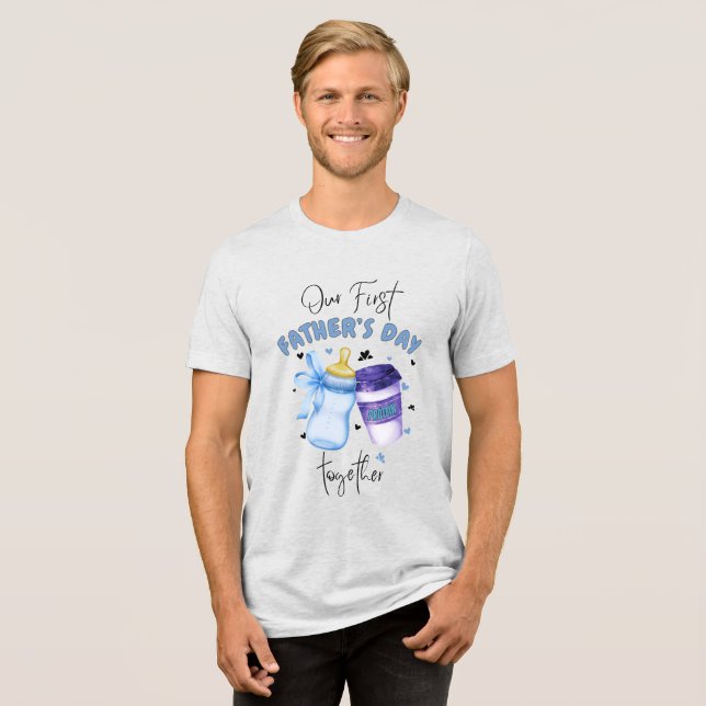 Primeiro Dia dos Pais Juntos Conjunto de roupa com (Frente Completa)