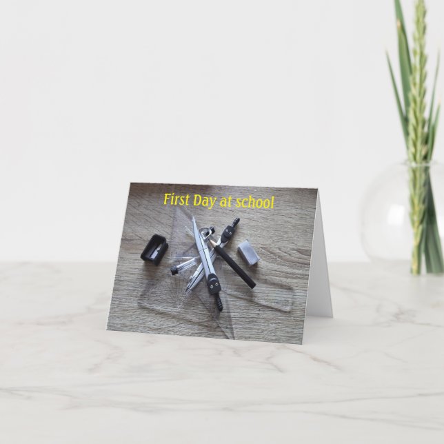 Primeiro dia no cartão escolar (Frente)