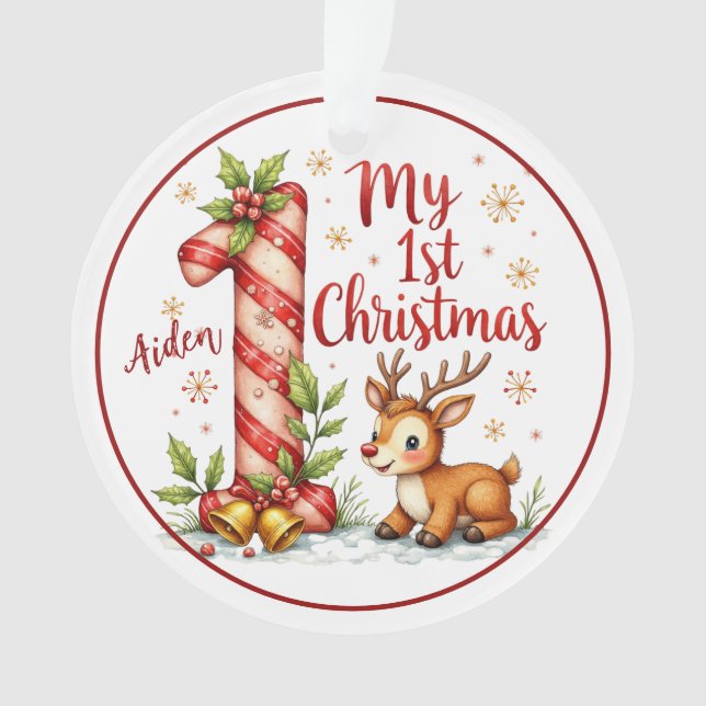Primeiro Enfeite de Natal (Frente)