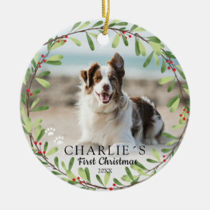 Primeiro Enfeite de Natal com Foto do Cachorro