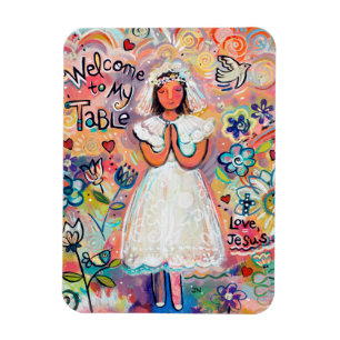 Primeiro ímã da menina do comunhão