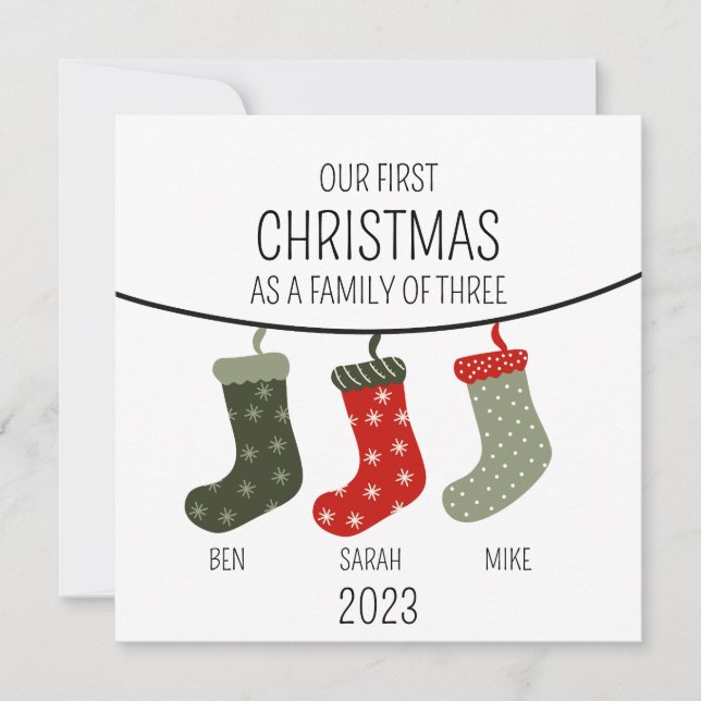 Primeiro Natal como família de três (Frente)