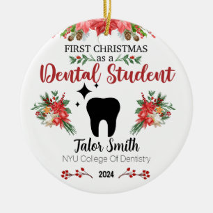 Primeiro Natal Como Ornamento De Estudantes Dentár